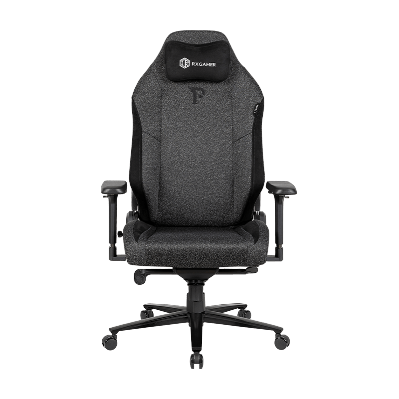 RXGAMER RX-2070-1R-A Cadeira giratória de e-sports para chefe de escritório administrativo de malha preta